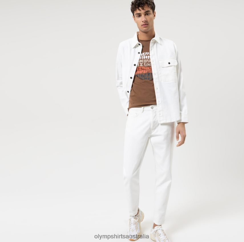 Clothing AU OLYMPLevel Five Casual Body Fit, T-Shirt, Brown T8882J1999