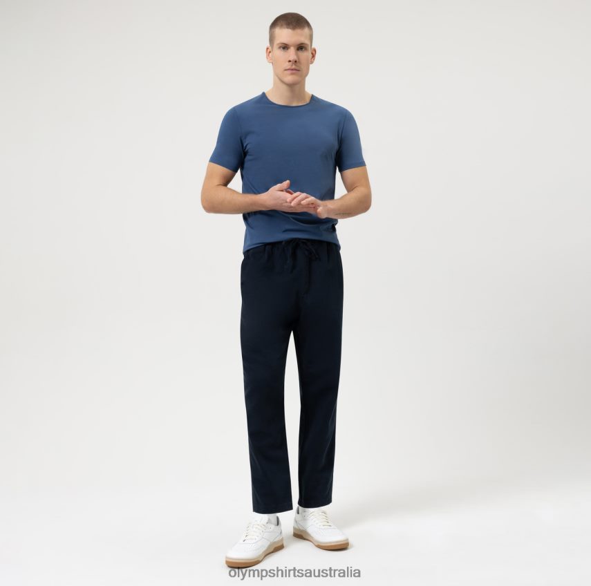 Clothing AU OLYMPLevel Five Casual Body Fit, T-Shirt, Indigo T8882J2029