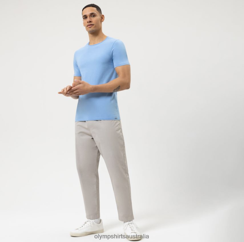 Clothing AU OLYMPLevel Five Casual Body Fit, T-Shirt, Light Blue T8882J2009