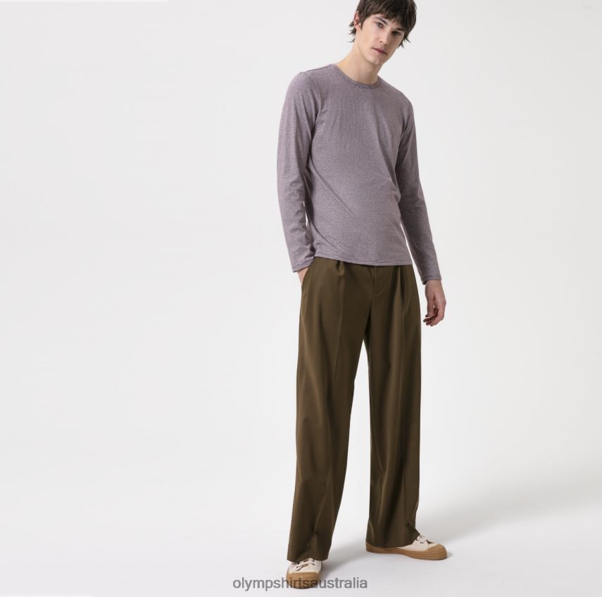 Clothing AU OLYMPLevel Five Casual Body Fit, T-Shirt, Plum T8882J2060