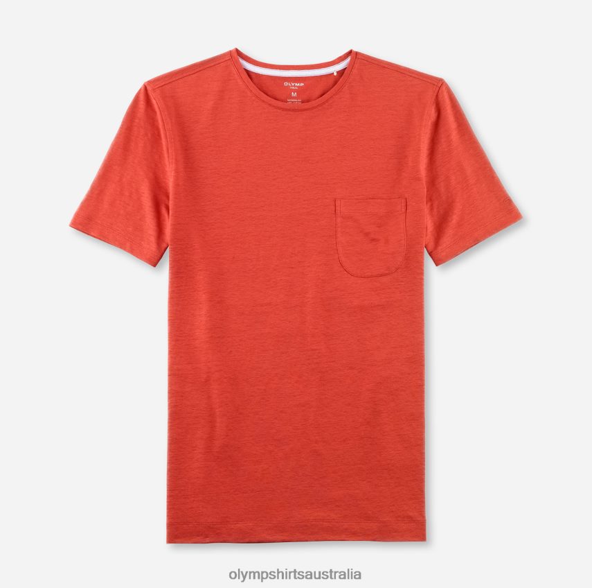 Clothing AU OLYMP Casual Modern Fit, T-Shirt, Brick Red T8882J2047