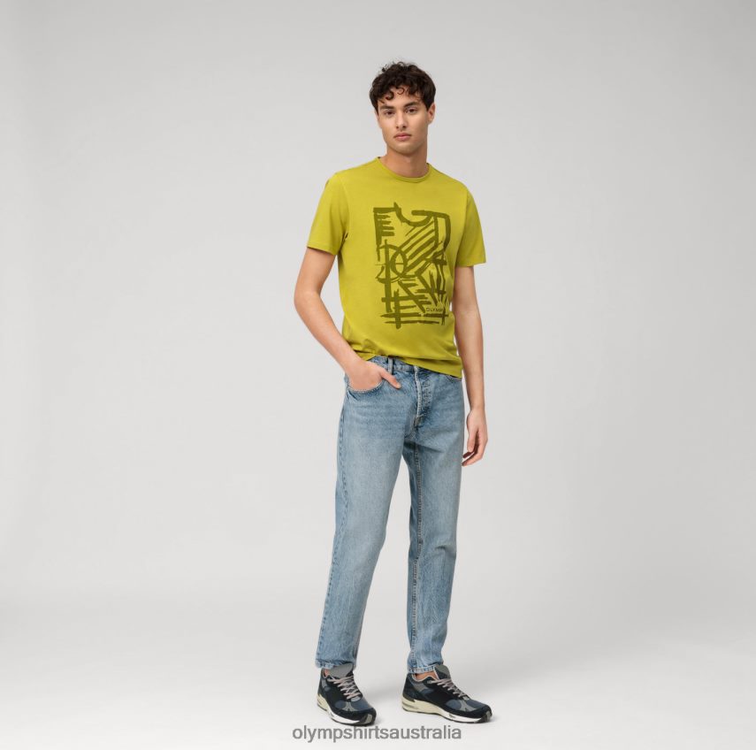 Clothing AU OLYMP Casual Modern Fit, T-Shirt, Lime T8882J2025