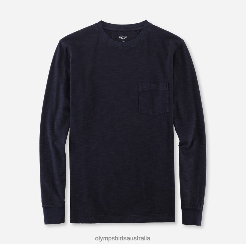 Clothing AU OLYMP Casual Modern Fit, T-Shirt, Marine T8882J2010