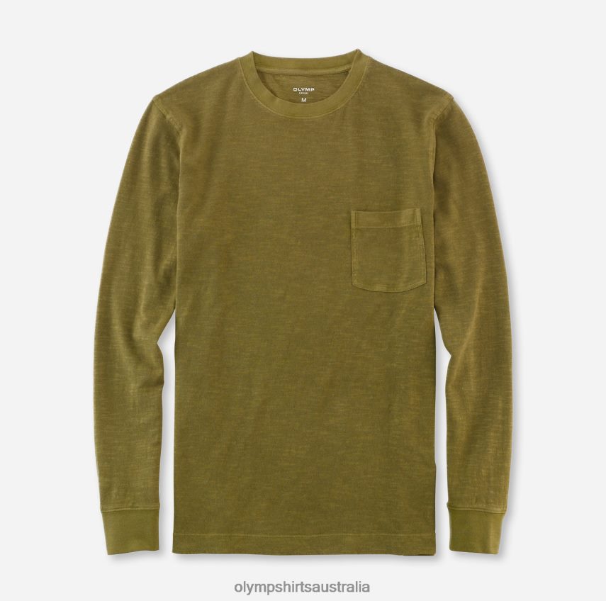Clothing AU OLYMP Casual Modern Fit, T-Shirt, Olive T8882J1998
