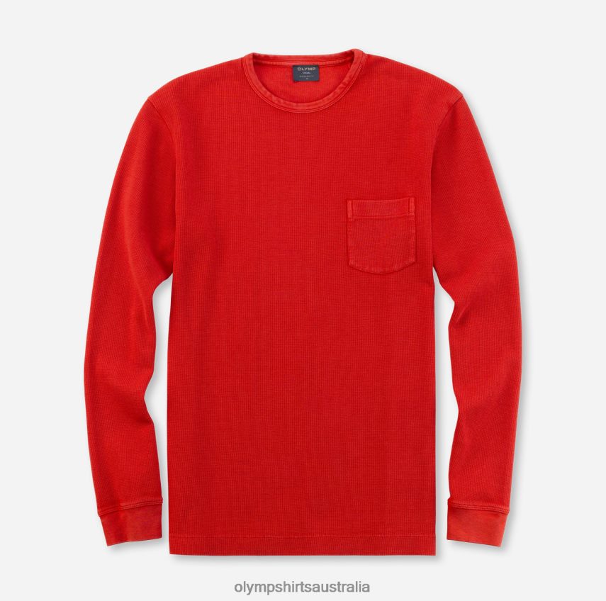 Clothing AU OLYMP Casual Modern Fit, T-Shirt, Red T8882J2064