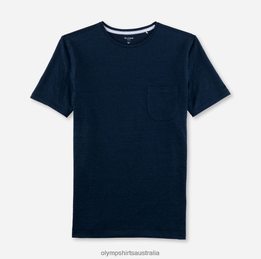 Clothing AU OLYMP Casual Modern Fit, T-Shirt, Smoke Blue T8882J2050