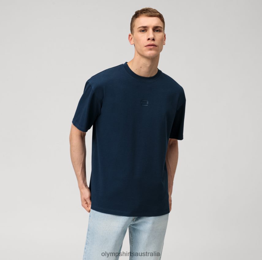 Clothing AU OLYMP Casual T-Shirt, Marine T8882J2041