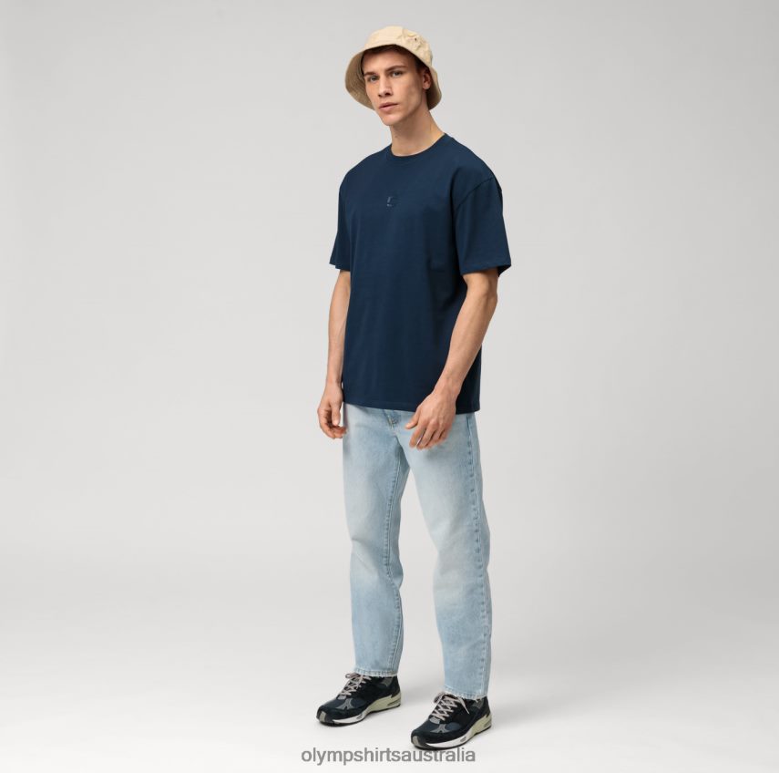 Clothing AU OLYMP Casual T-Shirt, Marine T8882J2041