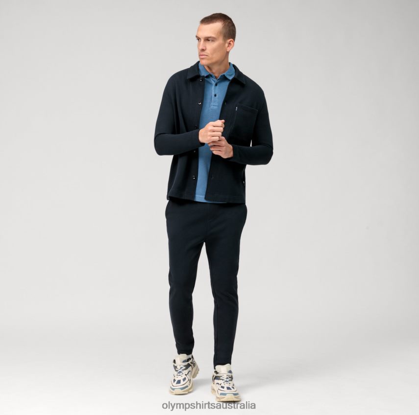 Clothing AU OLYMP Casual Jersey Pants, Marine T8882J2193