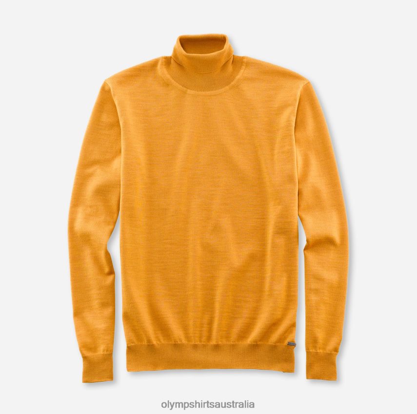 Clothing AU OLYMP Casual Knitwear Turtleneck, Aniseed T8882J1879