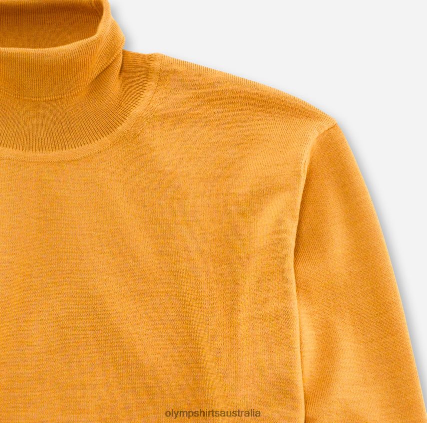 Clothing AU OLYMP Casual Knitwear Turtleneck, Aniseed T8882J1879