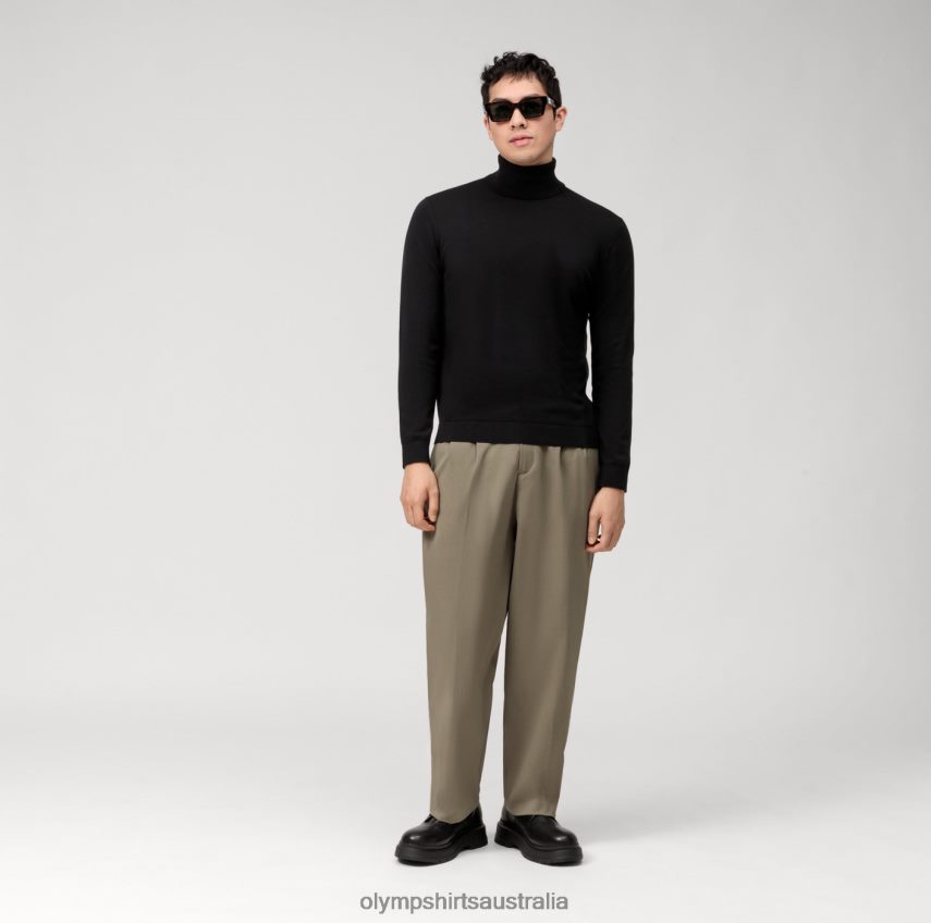 Clothing AU OLYMP Casual Knitwear Turtleneck, Black T8882J1894