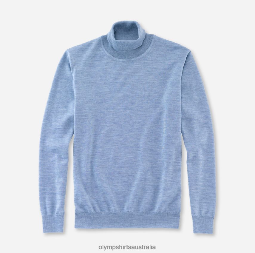 Clothing AU OLYMP Casual Knitwear Turtleneck, Bleu T8882J1897