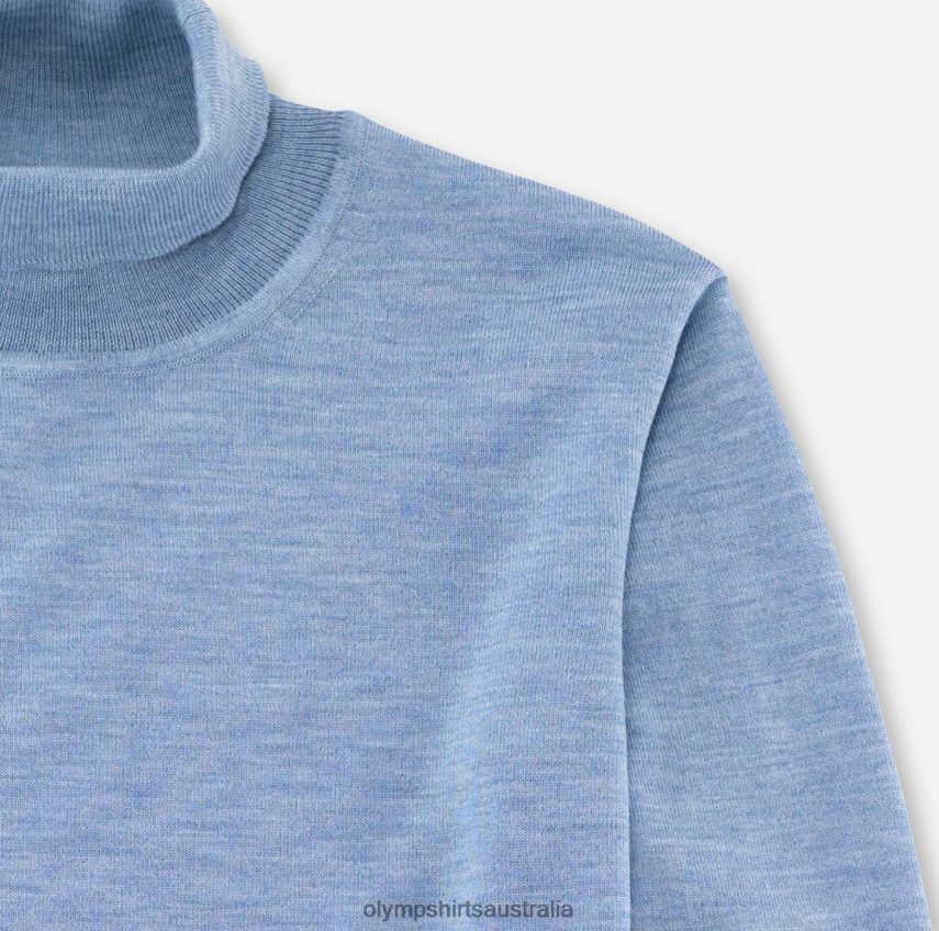 Clothing AU OLYMP Casual Knitwear Turtleneck, Bleu T8882J1897