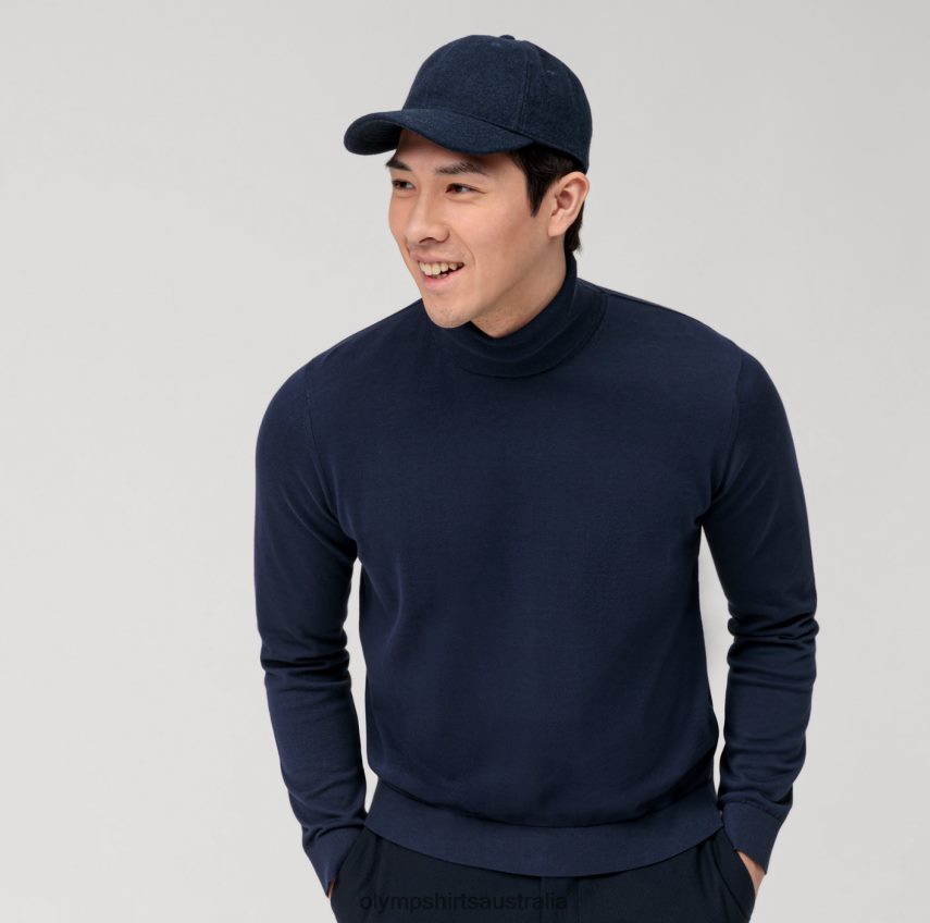 Clothing AU OLYMP Casual Knitwear Turtleneck, Marine T8882J1895