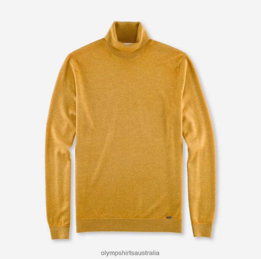 Clothing AU OLYMP Casual Knitwear Turtleneck, Ochre T8882J1900