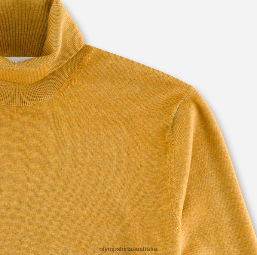Clothing AU OLYMP Casual Knitwear Turtleneck, Ochre T8882J1900