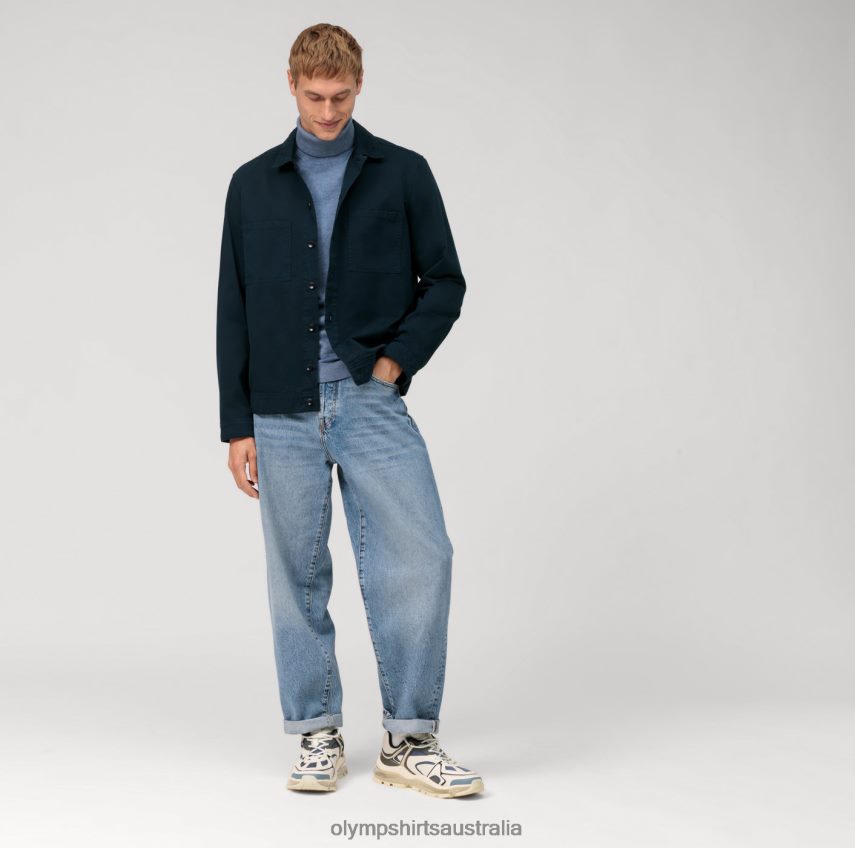 Clothing AU OLYMP Casual Knitwear Turtleneck, Smoke Blue T8882J1886