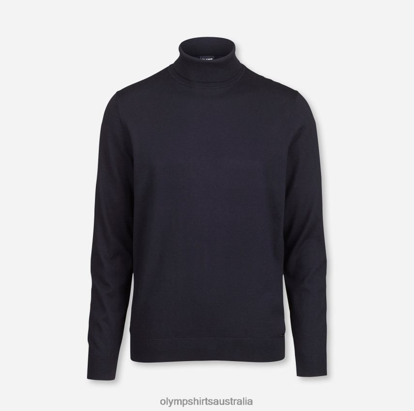 Clothing AU OLYMP Knitwear Modern Fit, Pullover Turtleneck, Marine T8882J1901