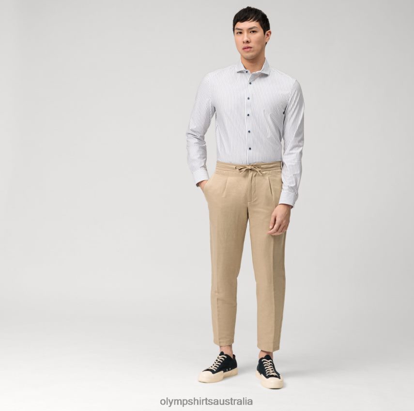 Clothing AU OLYMP Level Five 24/Seven Body Fit, Business Shirt, Cutaway, Royal T8882J640