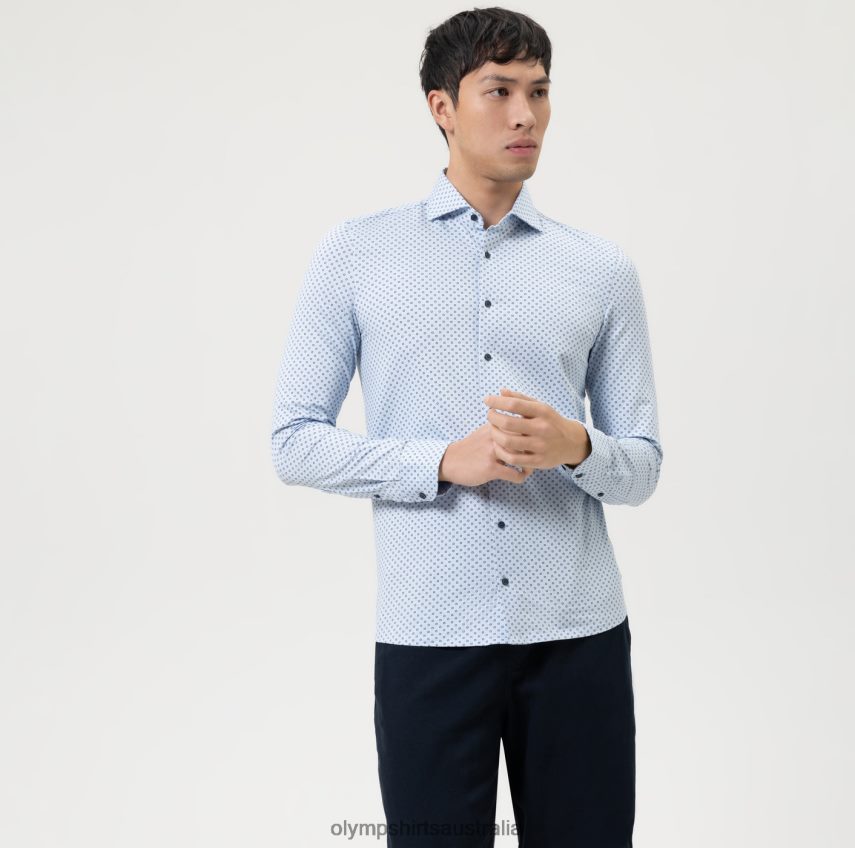 Clothing AU OLYMP Level Five 24/Seven Body Fit, Business Shirt, Kent, Bleu T8882J467
