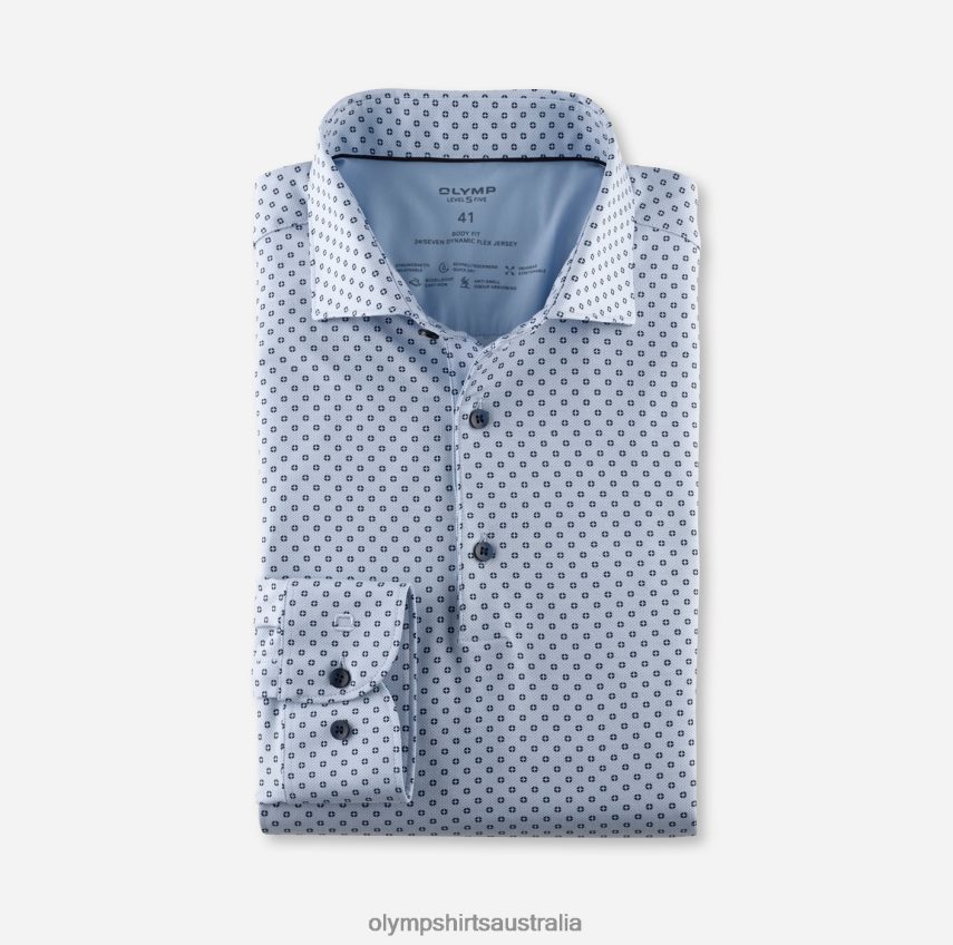 Clothing AU OLYMP Level Five 24/Seven Body Fit, Business Shirt, Kent, Bleu T8882J500