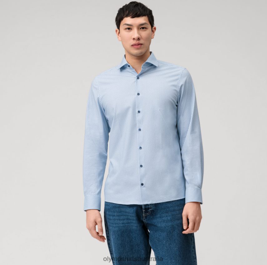 Clothing AU OLYMP Level Five 24/Seven Body Fit, Business Shirt, Kent, Bleu T8882J550