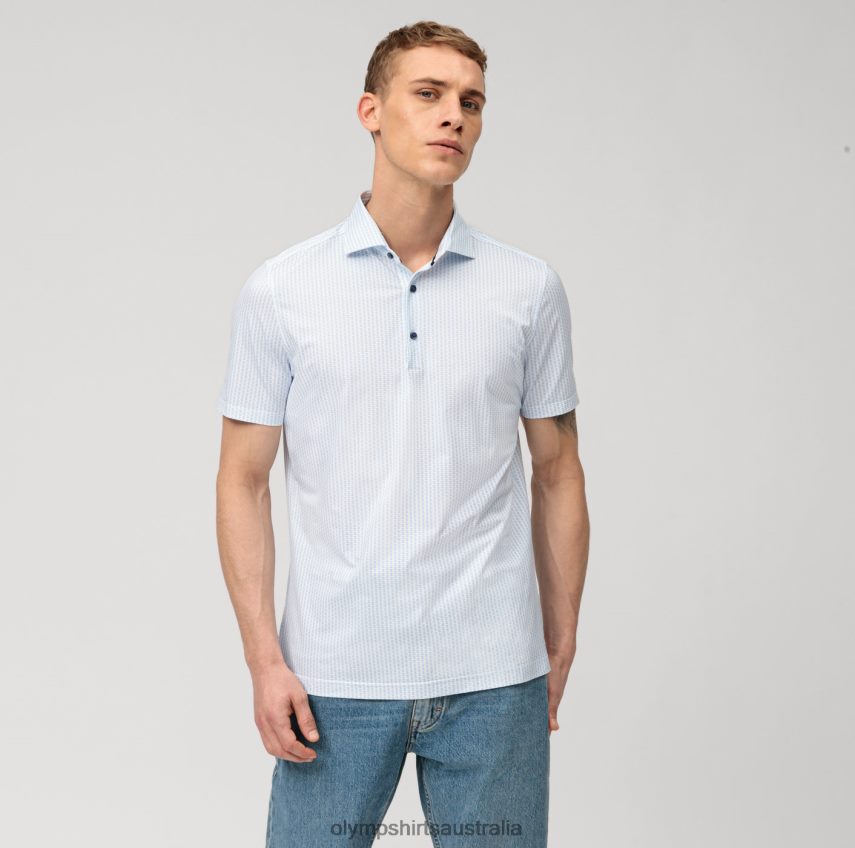 Clothing AU OLYMP Level Five 24/Seven Body Fit, Business Shirt, Kent, Bleu T8882J737