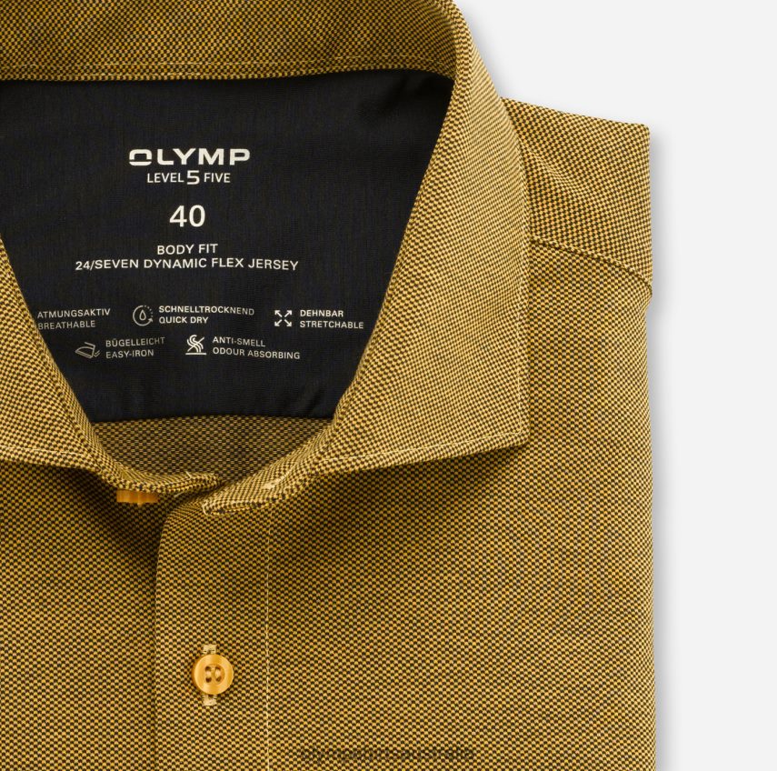 Clothing AU OLYMP Level Five 24/Seven Body Fit, Business Shirt, Kent, Brass T8882J822