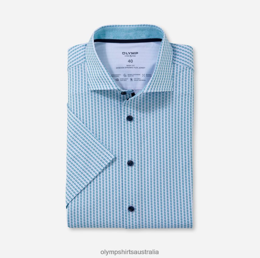 Clothing AU OLYMP Level Five 24/Seven Body Fit, Business Shirt, Kent, Emerald T8882J608