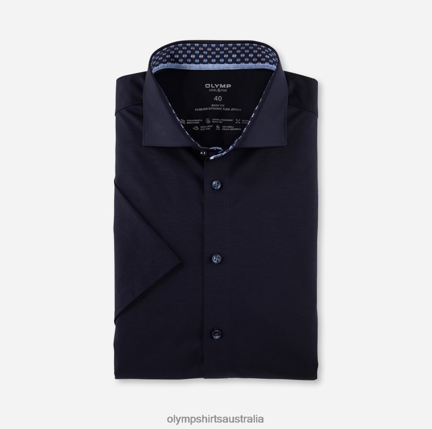 Clothing AU OLYMP Level Five 24/Seven Body Fit, Business Shirt, Kent, Marine T8882J519