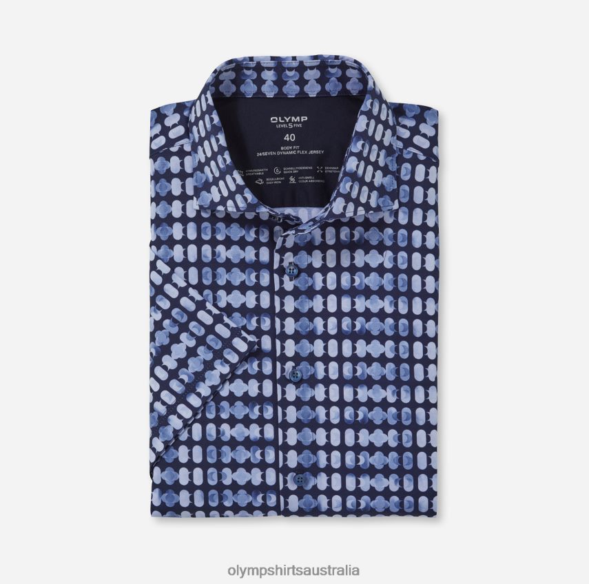 Clothing AU OLYMP Level Five 24/Seven Body Fit, Business Shirt, Kent, Marine T8882J556