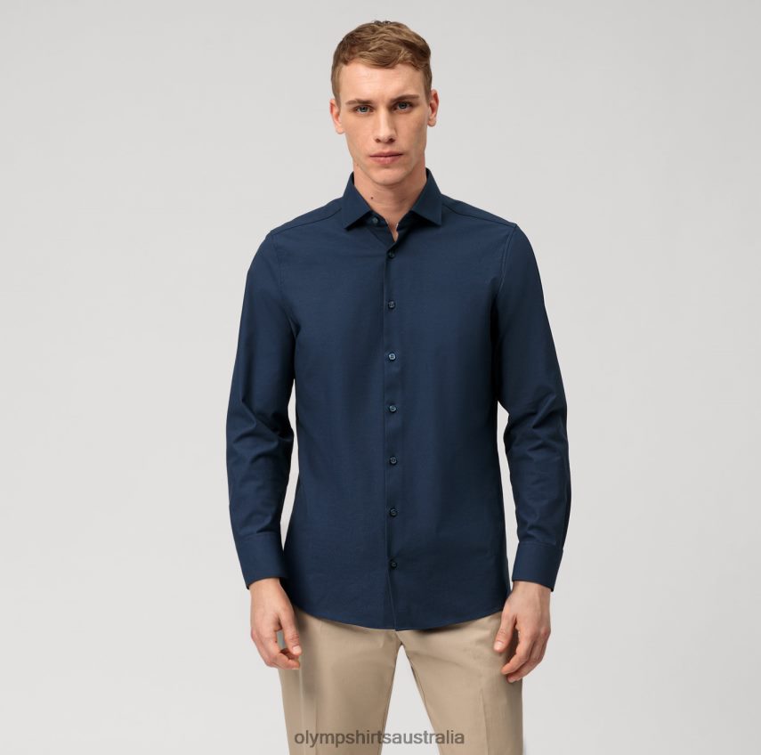 Clothing AU OLYMP Level Five 24/Seven Body Fit, Business Shirt, Kent, Marine T8882J690