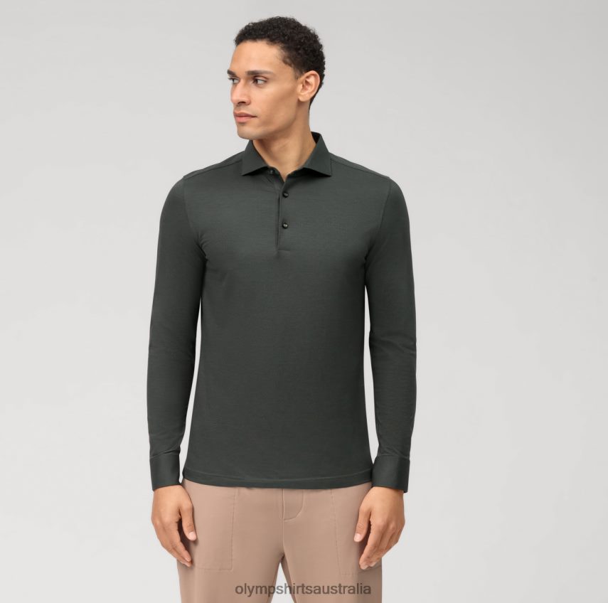 Clothing AU OLYMP Level Five 24/Seven Body Fit, Business Shirt, Kent, Olive T8882J451