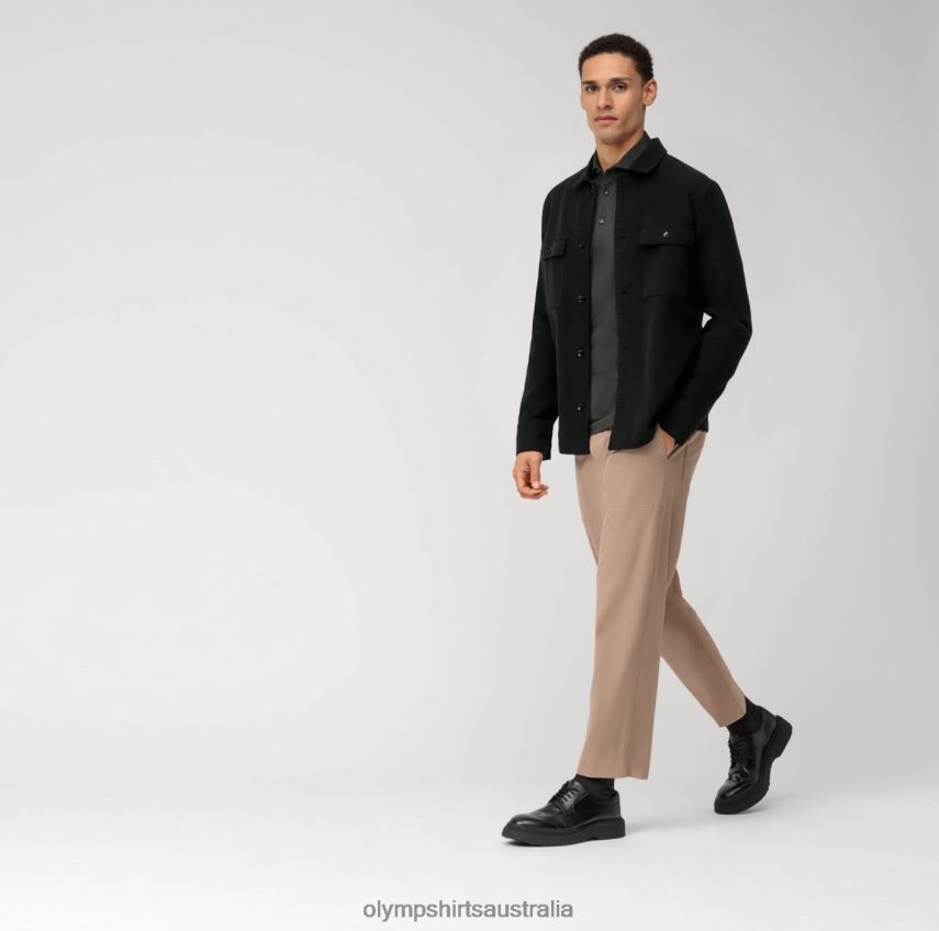 Clothing AU OLYMP Level Five 24/Seven Body Fit, Business Shirt, Kent, Olive T8882J451