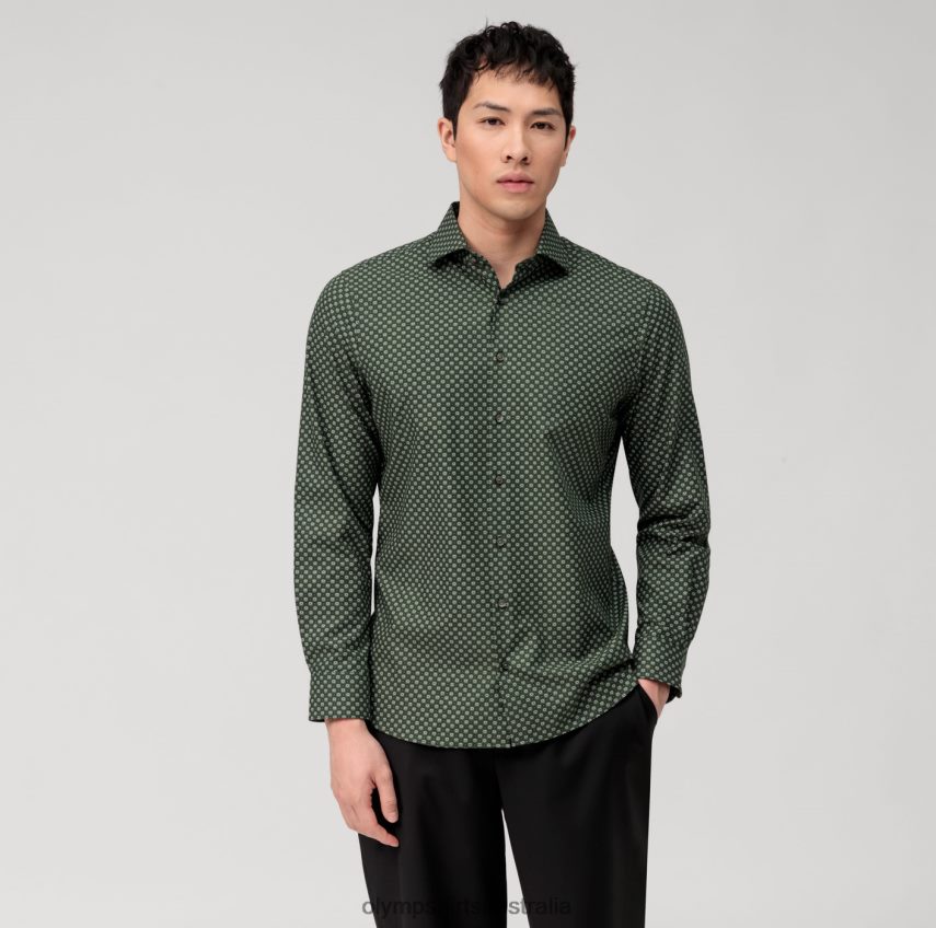 Clothing AU OLYMP Level Five 24/Seven Body Fit, Business Shirt, Kent, Olive T8882J478