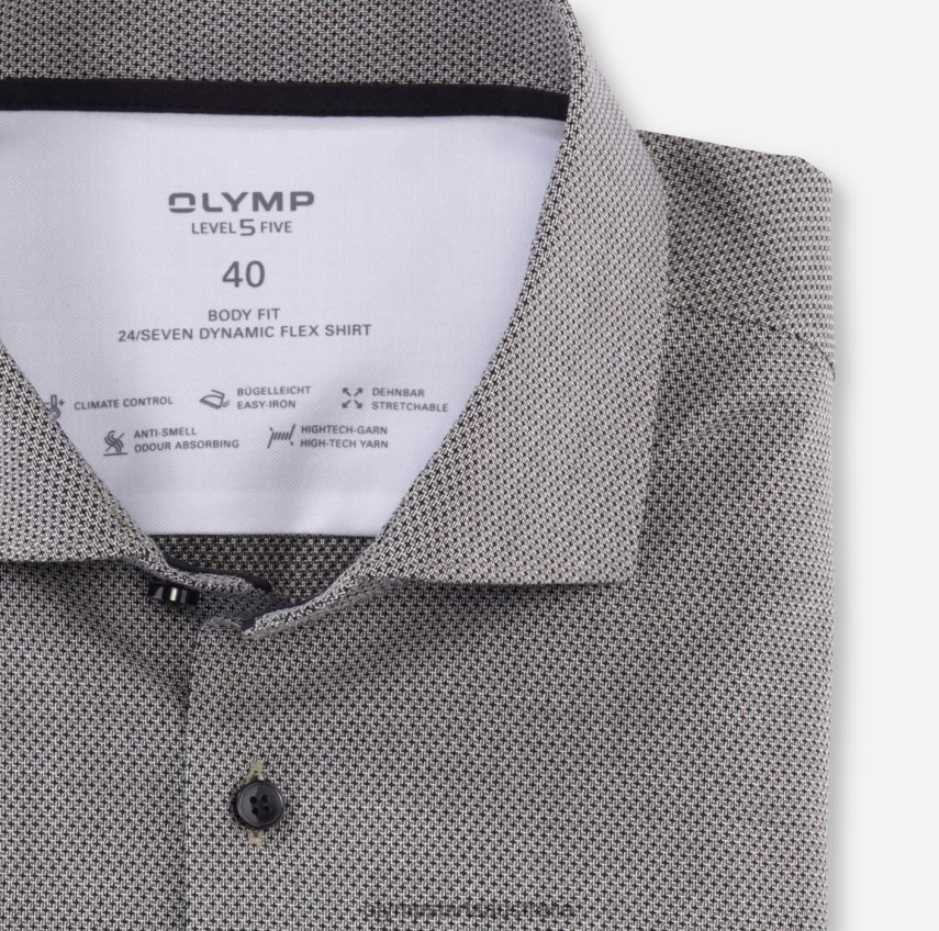 Clothing AU OLYMP Level Five 24/Seven Body Fit, Business Shirt, Kent, Olive T8882J534