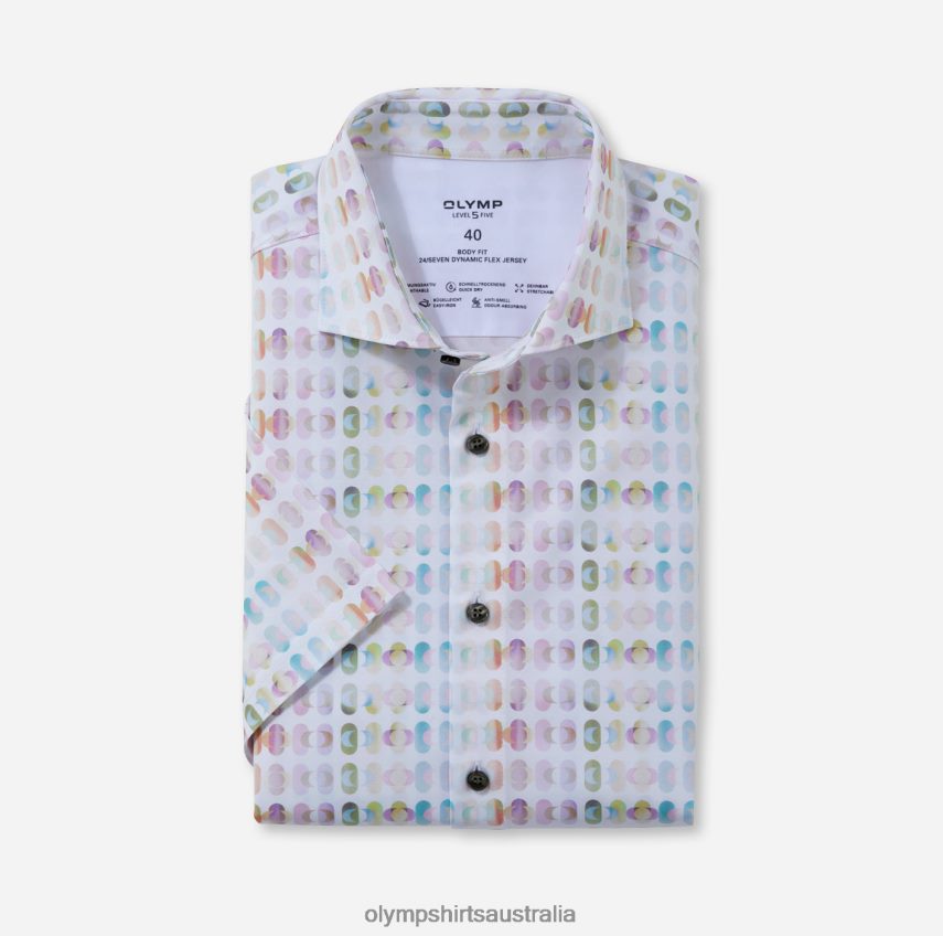 Clothing AU OLYMP Level Five 24/Seven Body Fit, Business Shirt, Kent, Pink T8882J369