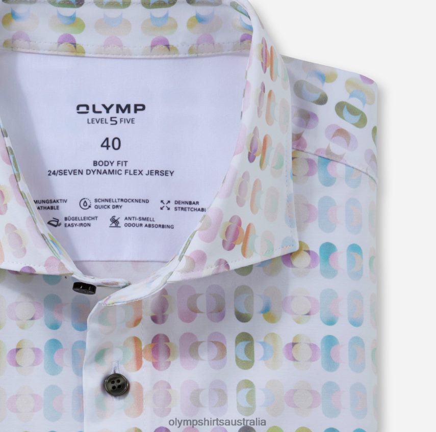 Clothing AU OLYMP Level Five 24/Seven Body Fit, Business Shirt, Kent, Pink T8882J369