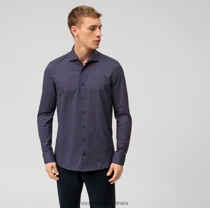 Clothing AU OLYMP Level Five 24/Seven Body Fit, Business Shirt, Kent, Pink T8882J642