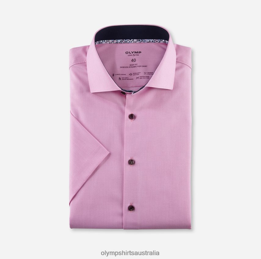 Clothing AU OLYMP Level Five 24/Seven Body Fit, Business Shirt, Kent, Pink T8882J669