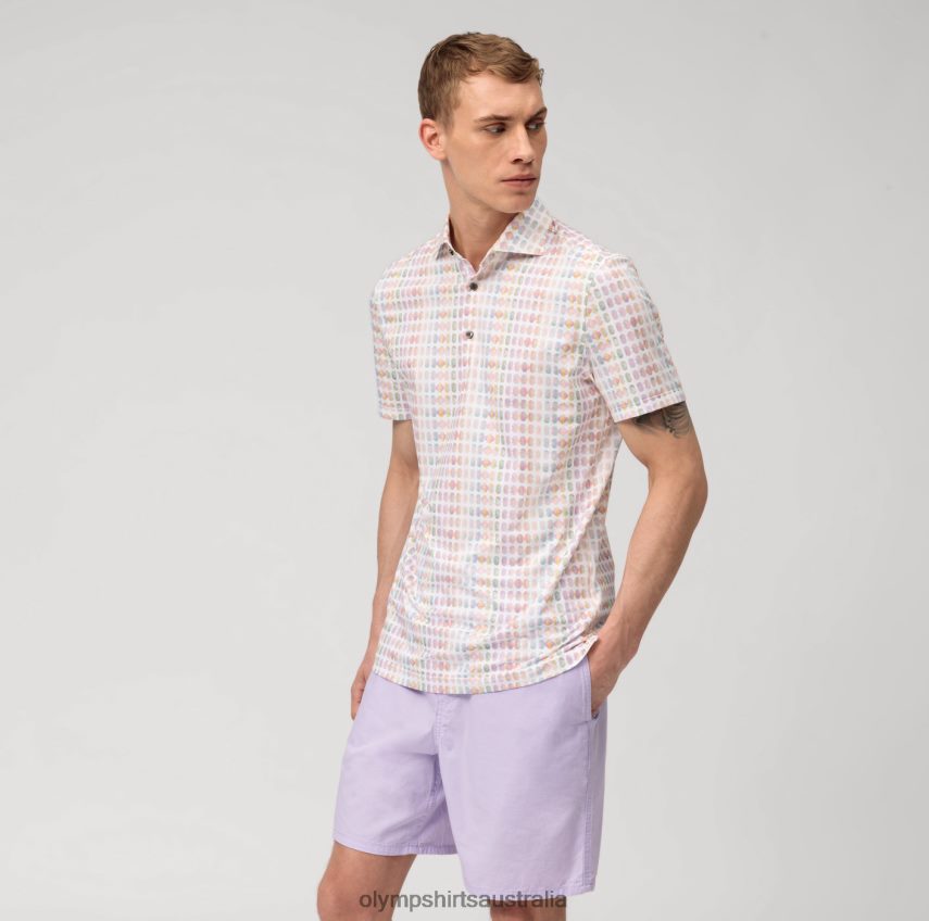 Clothing AU OLYMP Level Five 24/Seven Body Fit, Business Shirt, Kent, Pink T8882J782