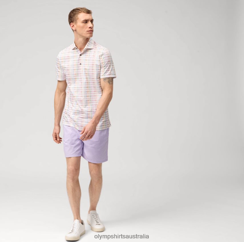 Clothing AU OLYMP Level Five 24/Seven Body Fit, Business Shirt, Kent, Pink T8882J782