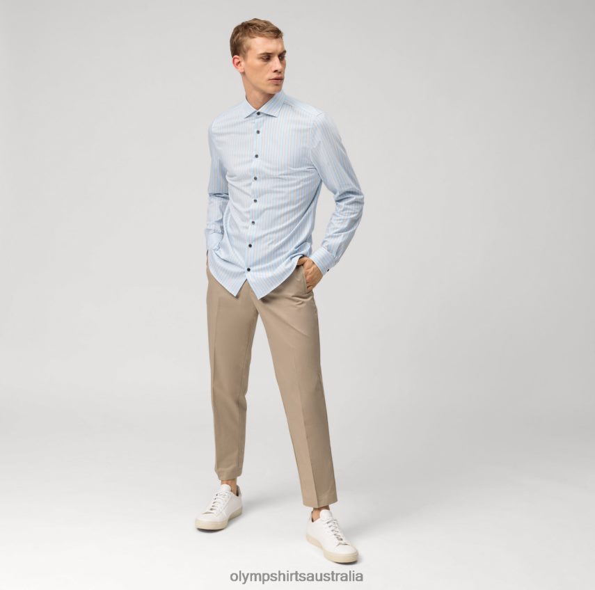 Clothing AU OLYMP Level Five 24/Seven Body Fit, Business Shirt, Kent, Taupe T8882J453