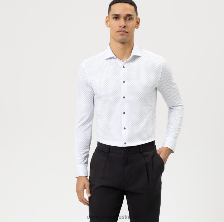 Clothing AU OLYMP Level Five 24/Seven Body Fit, Business Shirt, Kent, White T8882J716