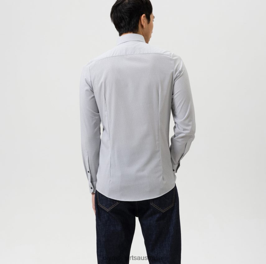 Clothing AU OLYMP Level Five 24/Seven Body Fit, Business Shirt, Modern Kent, Black T8882J781