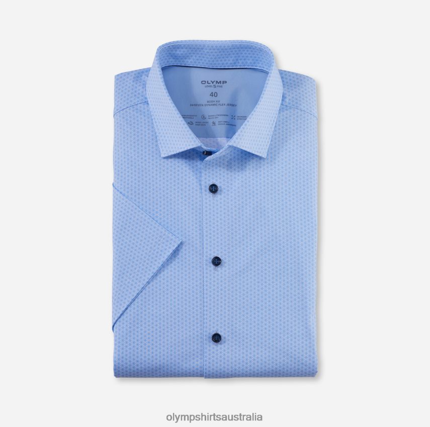 Clothing AU OLYMP Level Five 24/Seven Body Fit, Business Shirt, Modern Kent, Bleu T8882J455