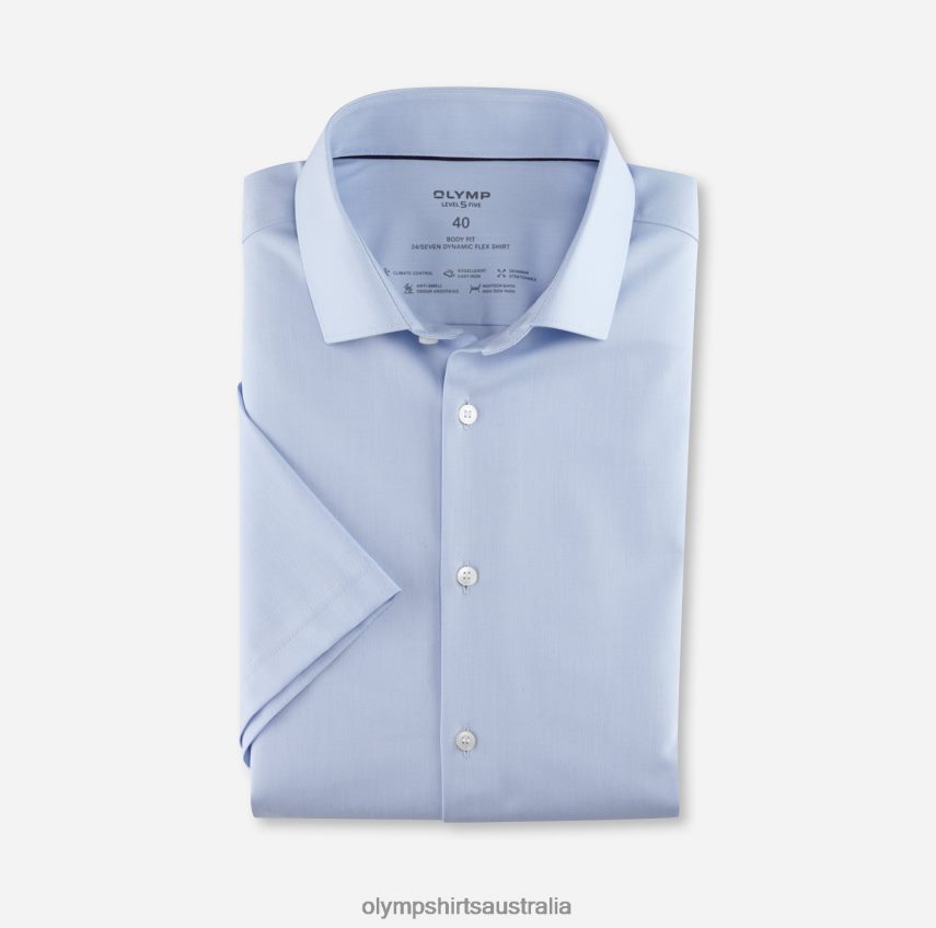 Clothing AU OLYMP Level Five 24/Seven Body Fit, Business Shirt, Modern Kent, Bleu T8882J504