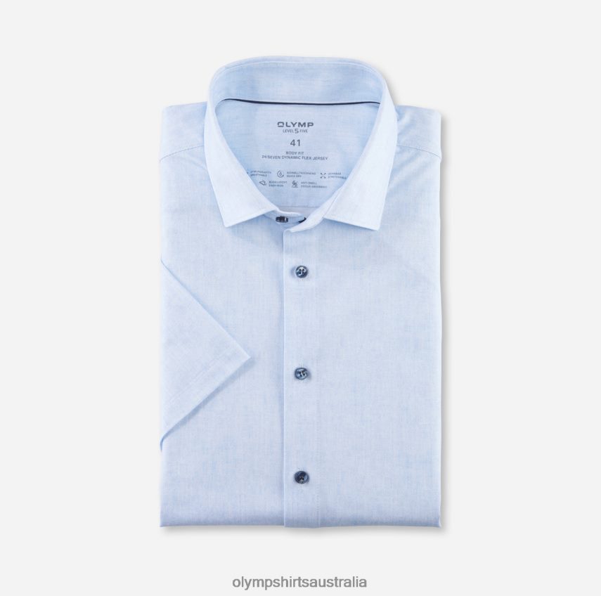 Clothing AU OLYMP Level Five 24/Seven Body Fit, Business Shirt, Modern Kent, Bleu T8882J683