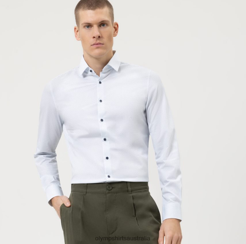 Clothing AU OLYMP Level Five 24/Seven Body Fit, Business Shirt, Modern Kent, Bleu T8882J774